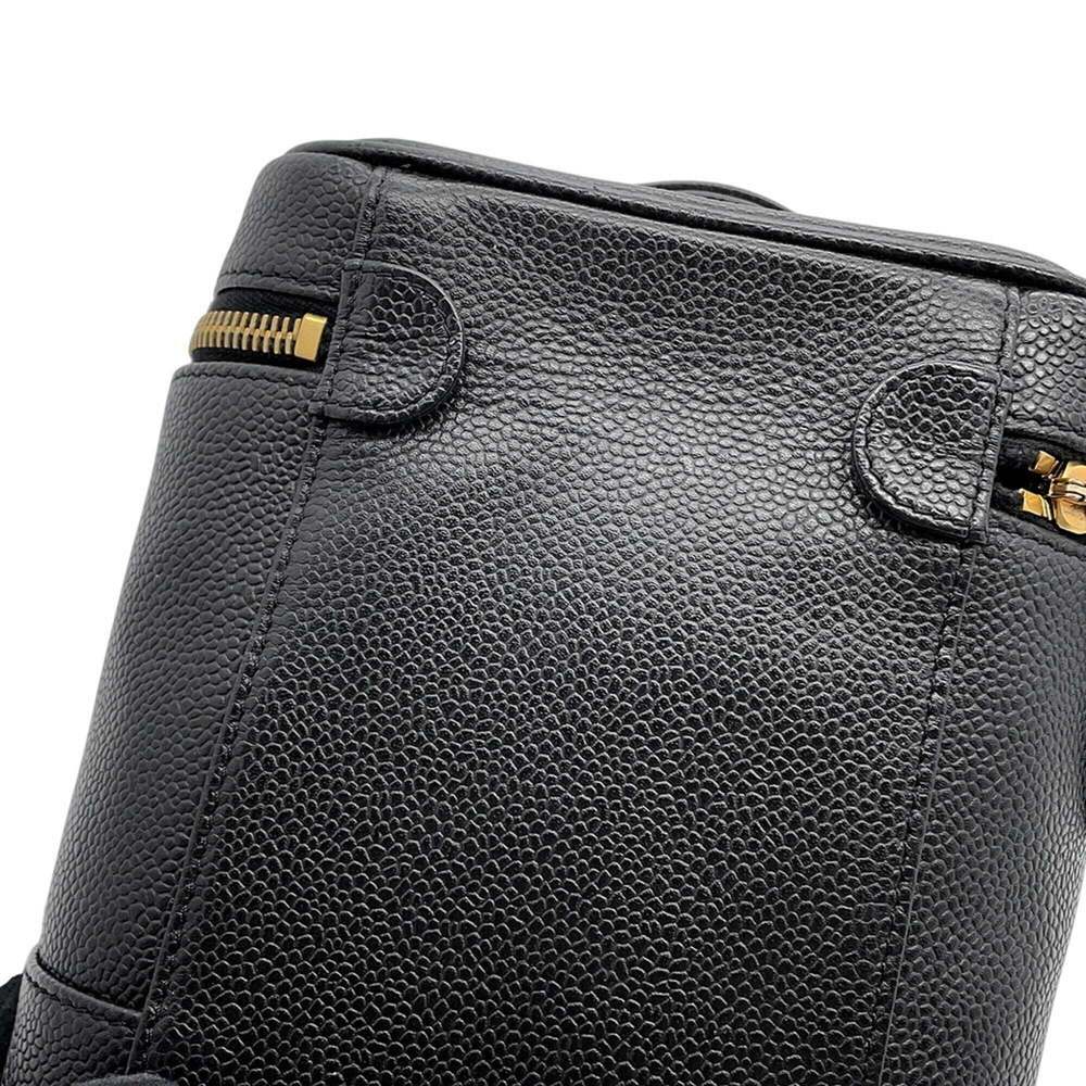 CHANEL Black Caviar Leather Logo Pouch - Picture 6 of 14
